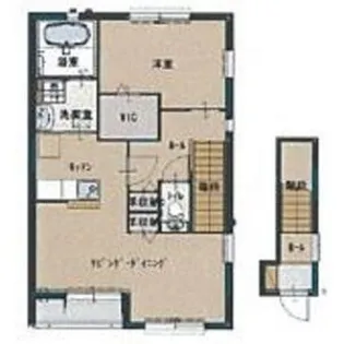 セリジェ越名B【2階】の間取り