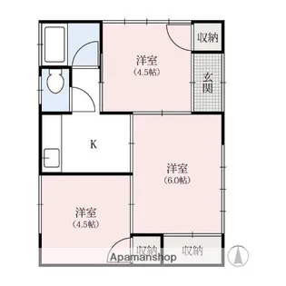 栃木県足利市大沼田町【一戸建】の間取り