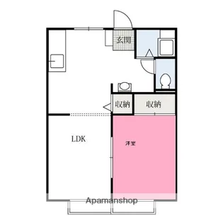メゾンフルール【102号室】の間取り