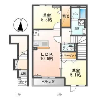 コンフォートハイム【2階】の間取り