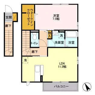 FONTANA A【2階】の間取り