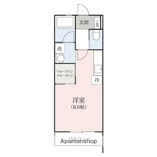スターコート福富Ⅱ【2号室】の間取り