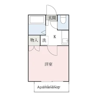 ベルビュー小俣【104号室】の間取り