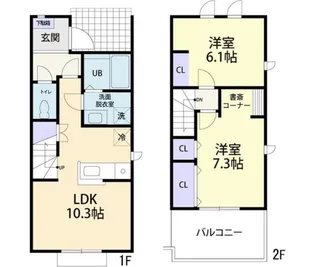FALIATE B【2階】の間取り