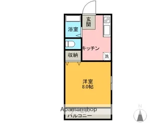 フクイハイム【101号室】の間取り