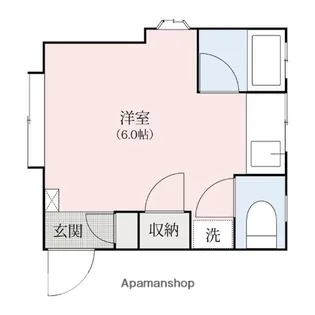 モンパレス足利第1ー1号館【201号室】の間取り