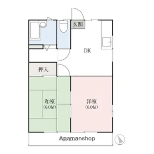 レピュートハウス【201号室】の間取り