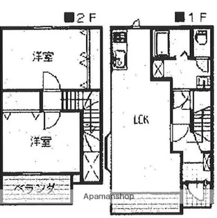 シーズンコートA・D棟【D-2号室】の間取り