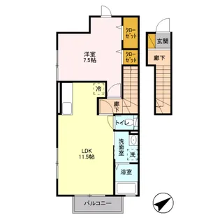 アマレーヌ.T【2階】の間取り
