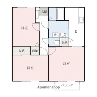 コートカサブランカ【201号室】の間取り