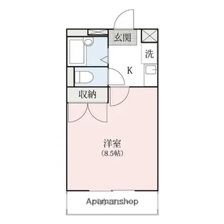 フラッツ朝倉【203号室】の間取り