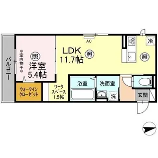 REGALO【3階】の間取り