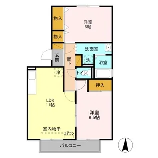 フレマリール堀込 A【2階】の間取り