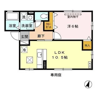 パルティール【1階】の間取り