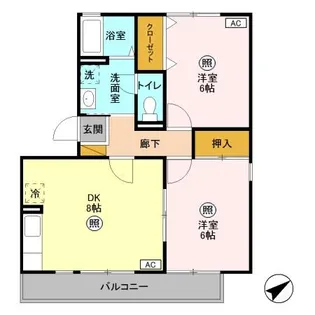 セピアコート【201号室】の間取り