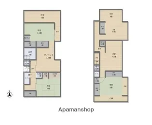 栃木県足利市通6丁目【一戸建】の間取り