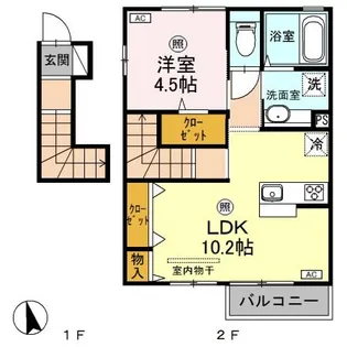 XEVOR【2階】の間取り