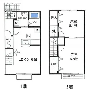 ウェントゥス テラ【105号室】の間取り