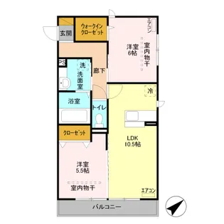 ラ・メゾンMMD III【3階】の間取り