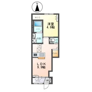ルナ ハウス【1階】の間取り