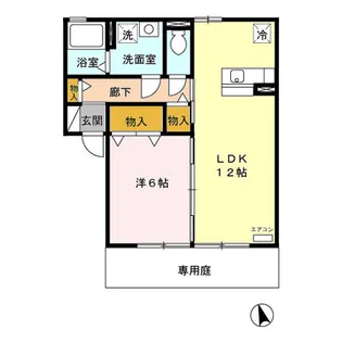 ダイワセンチュリー A【1階】の間取り