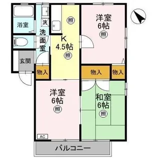 エクセレントワイケイ B【2階】の間取り