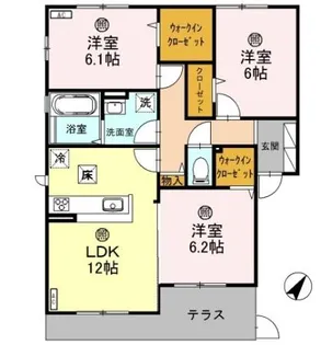 アクセル イースト【1階】の間取り