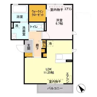 ONE’S HARBOR II【2階】の間取り