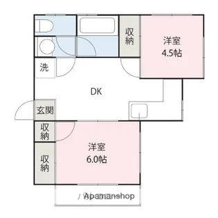 白山ハイツⅢ【201号室】の間取り