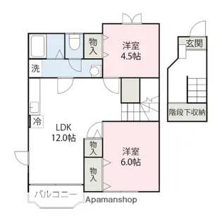 シルフィード【B203号室】の間取り