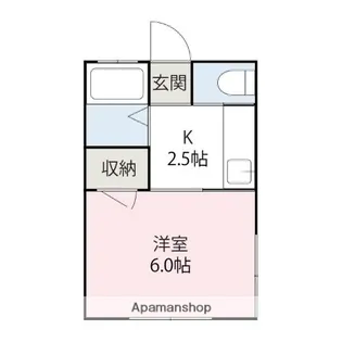 フレンズ【201号室】の間取り