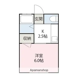 フレンズ【202号室】の間取り