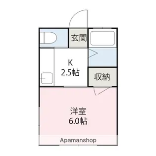 フレンズ【203号室】の間取り