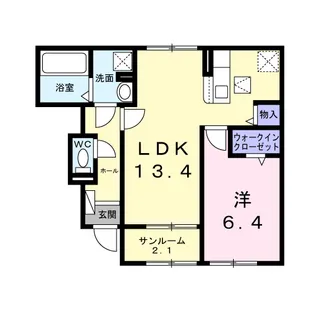 ベルメゾン【1階】の間取り