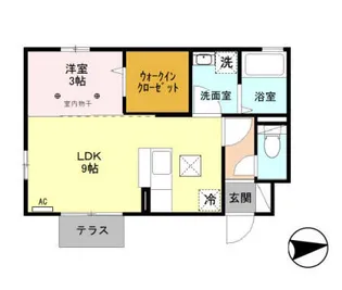 アマレーヌ【1階】の間取り