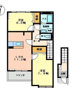 オアシス【2階】の間取り