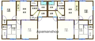 ラフォーレ五十部 5【202号室】の間取り