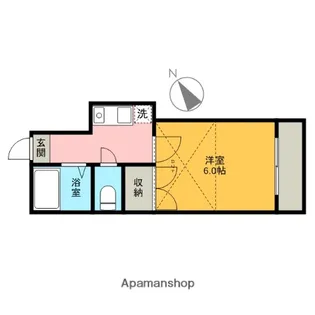 プルミエール足利【204号室】の間取り