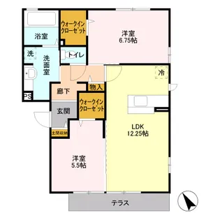 コレクトガーデン【3階】の間取り