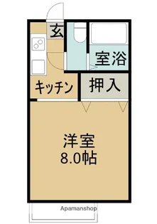 ヴィラ新宿【A202号室】の間取り