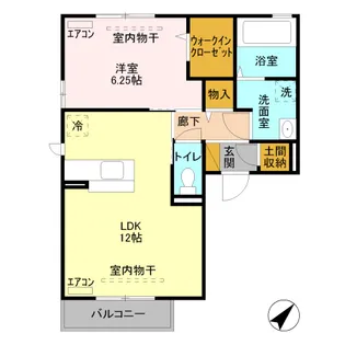 プロスコート Ⅴ【1階】の間取り