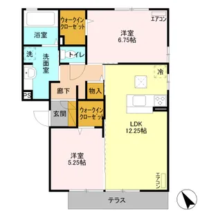 ブルート【2階】の間取り