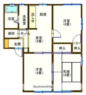 ラフォーレ百頭5【103号室】の間取り