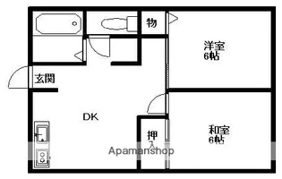 エヌハイム【B201号室】の間取り