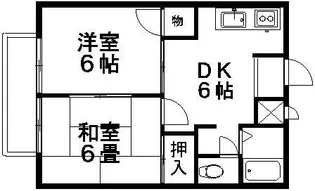 ニューシティ早川【2階】の間取り