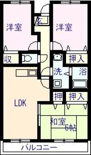 ルーシャス21【1階】の間取り