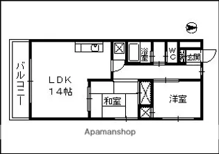 アルカディア高崎【5階】の間取り
