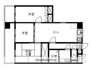 シティハイム田町【4階】の間取り