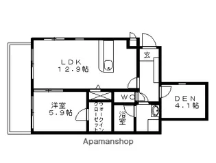クレサンテーム【4階】の間取り