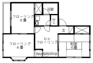 群馬県高崎市大八木町【アパート】の間取り